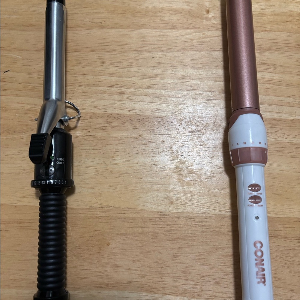 CONAIR Rose Gold and White 1" Curling Iron